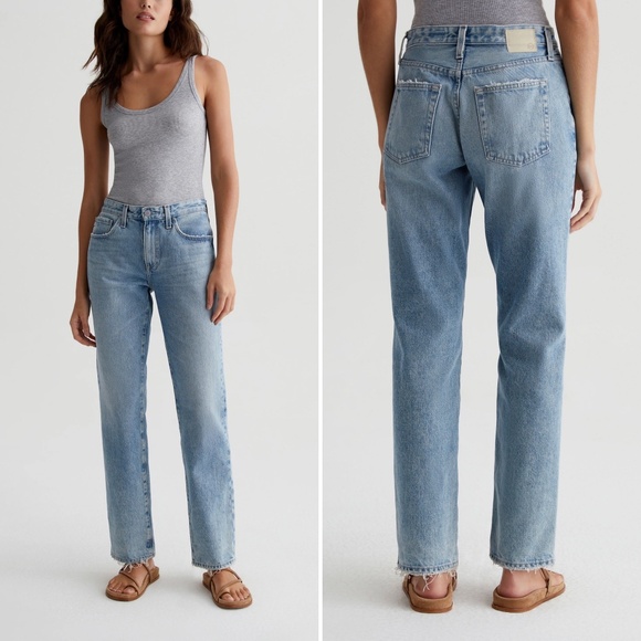 ✨NWT✨ AG Adriano Goldschmied Remy Low Rise Boxy Straight Jeans in Idyllic Sz 29 - Picture 5 of 11